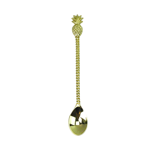 Tropical Brass Pineapple Sundae Spoon